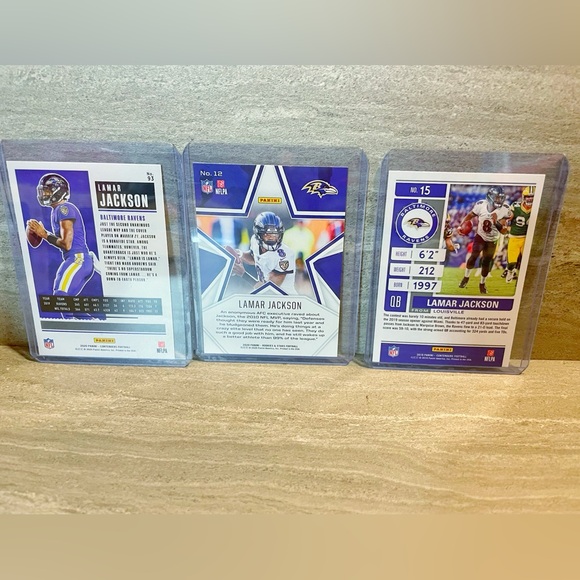 New! Lamar Jackson Baltimore Ravens Panini Football Cards MVP #8 - Picture 5 of 5